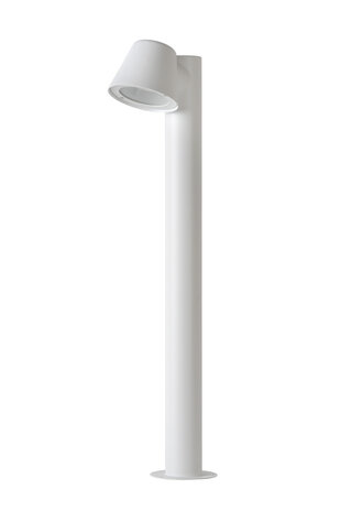 Lucide DINGO-LED - Sockellampe - LED Dimb. - GU10 - 1x5W 3000K - IP44 - Weiß