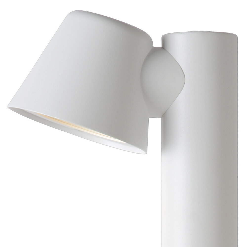 Lucide DINGO-LED - Sockellampe - LED Dimb. - GU10 - 1x5W 3000K - IP44 - Weiß