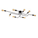 Lucide LESTER - Deckenleuchte - 8xE27 - Schwarz Lucide LESTER - Deckenleuchte - 8xE27 - Schwarz