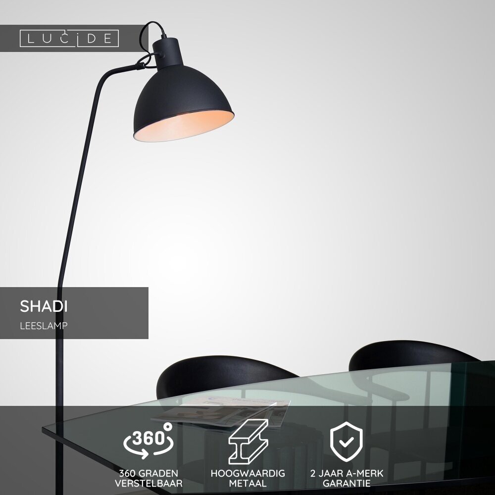 Lucide SHADI - Leselampe - 1xE27 - Schwarz