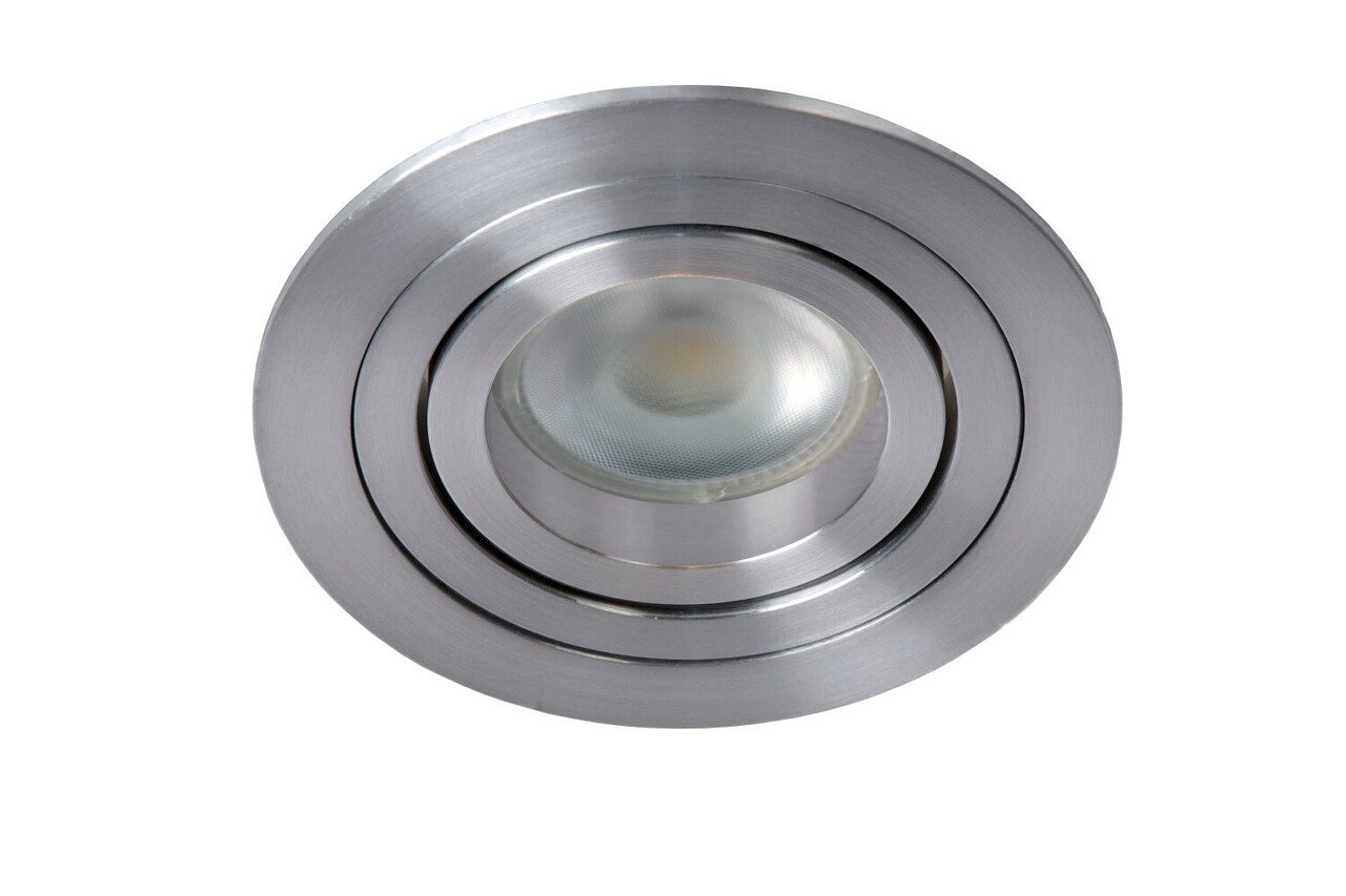 Lucide TUBE - Downlight - Ø 9,2 cm - 1xGU10 - Mattchrom