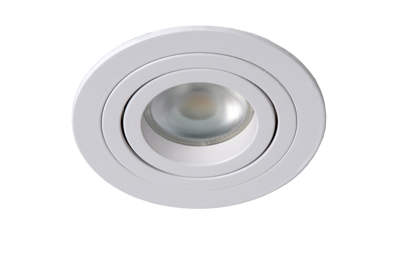 Lucide TUBE - Downlight - Ø 9,2 cm - 1xGU10 - Weiß