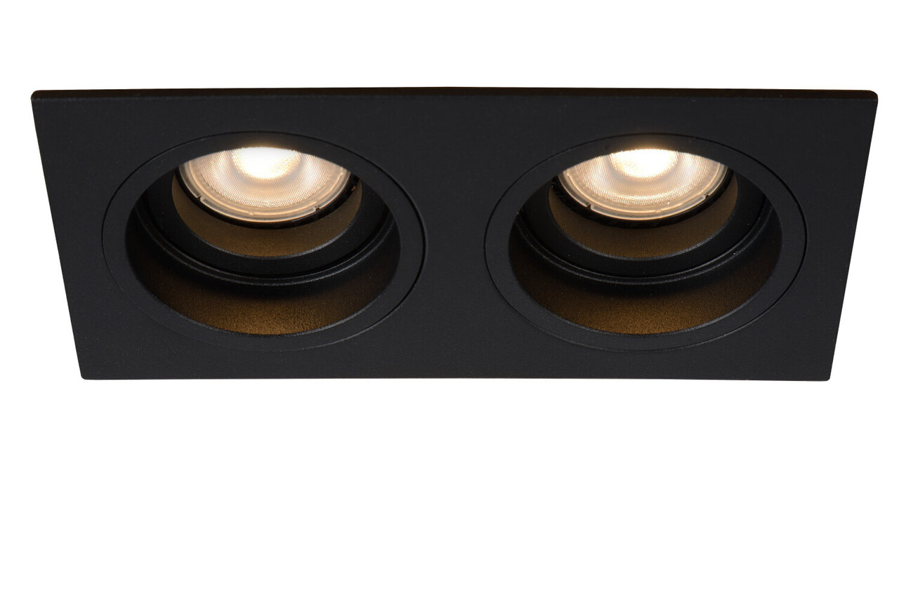 Lucide EMBED - Downlight - 2xGU10 - Schwarz