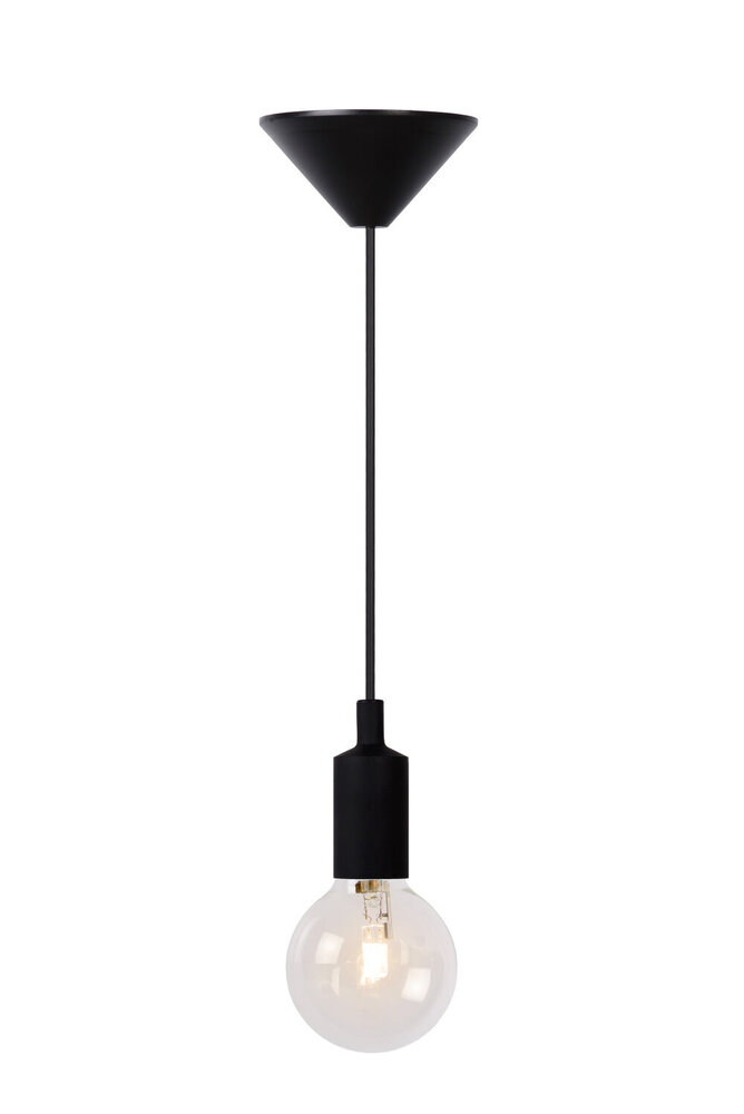 Lucide FIX - Hängeleuchte - Ø 10 cm - 1xE27 - Schwarz