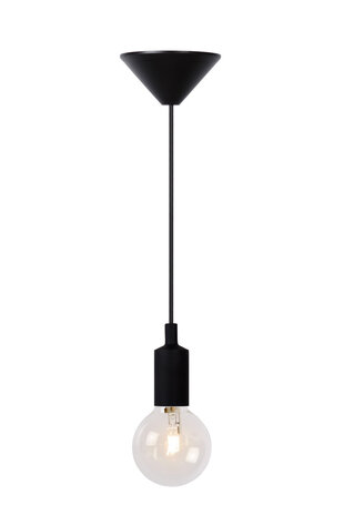 Lucide FIX - Hängeleuchte - Ø 10 cm - 1xE27 - Schwarz