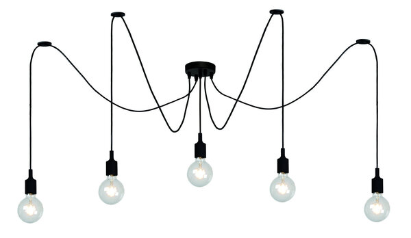 Lucide FIX - Hängeleuchte - 5xE27 - Schwarz Lucide FIX - Hängeleuchte - 5xE27 - Schwarz
