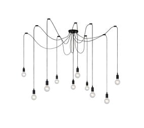 Lucide FIX - Hängeleuchte - 10xE27 - Schwarz Lucide FIX - Hängeleuchte - 10xE27 - Schwarz