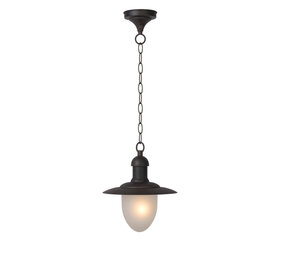 Lucide ARUBA - Hängeleuchte Innen/Außen - Ø 25 cm - 1xE27 - IP44 - Rostbraun