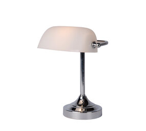 Lucide BANKER - Schreibtischlampe - 1xE14 - Chrom