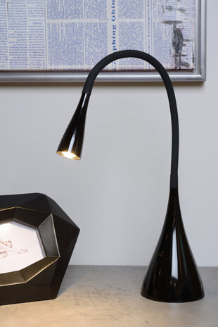 Lucide ZOZY - Schreibtischlampe - LED Dimb. - 1x4W 3000K - Schwarz Lucide ZOZY - Schreibtischlampe - LED Dimb. - 1x4W 3000K - Schwarz