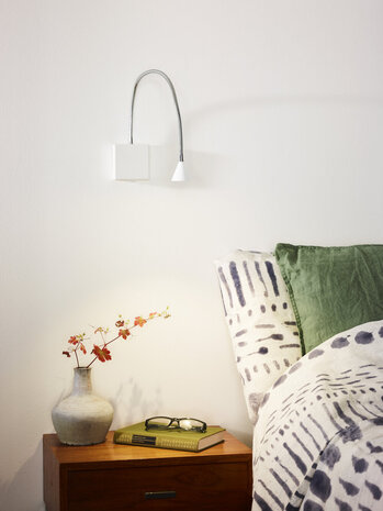 Lucide BUDDY - Nachttischlampe / Wandleuchte - LED - 1x4W 4000K - Weiß Lucide BUDDY - Nachttischlampe / Wandleuchte - LED - 1x4W 4000K - Weiß