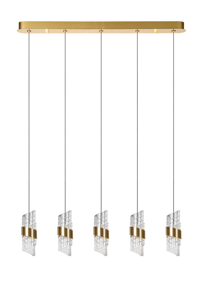 Lucide KLIGANDE - Hängeleuchte - LED Dimb. - 5x7.8W 2700K - Mattes Gold / Messing Lucide KLIGANDE - Hängeleuchte - LED Dimb. - 5x7.8W 2700K - Mattes Gold / Messing