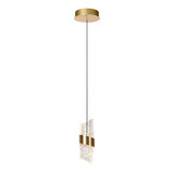 Lucide KLIGANDE - Pendelleuchte - Ø 13 cm - LED - 1x9W 2700K - Mattes Gold / Messing