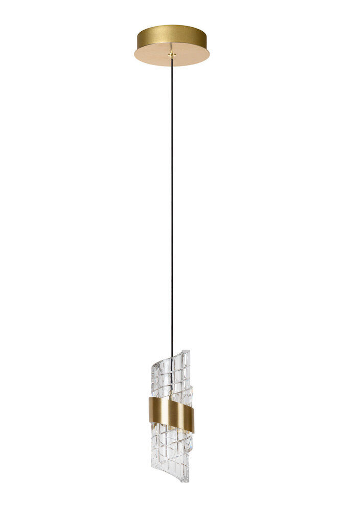 Lucide KLIGANDE - Pendelleuchte - Ø 13 cm - LED - 1x9W 2700K - Mattes Gold / Messing