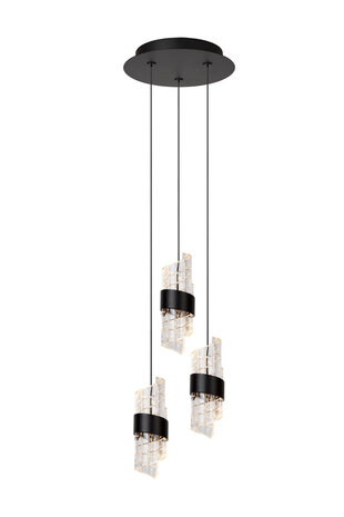 Lucide KLIGANDE - Hängeleuchte - Ø 25 cm - LED Dimb. - 3x8W 2700K - Schwarz Lucide KLIGANDE - Hängeleuchte - Ø 25 cm - LED Dimb. - 3x8W 2700K - Schwarz