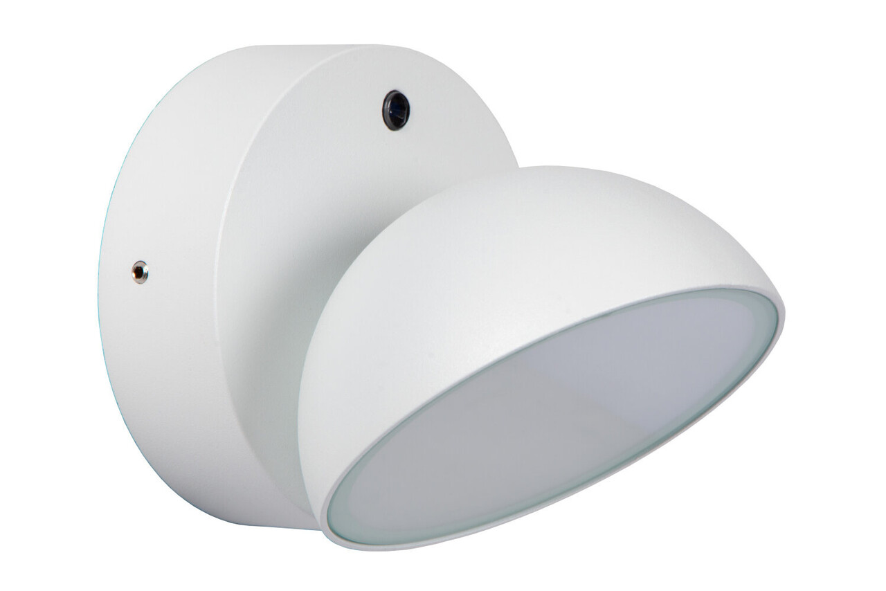 Lucide FINN - Wandleuchte Innen/Außen - LED - 1x12W 3000K - IP54 - Tag/Nachtsensor - Weiß Lucide FINN - Wandleuchte Innen/Außen - LED - 1x12W 3000K - IP54 - Tag/Nachtsensor - Weiß