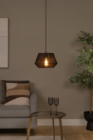 Lucide JESSICA - Hängeleuchte - Ø 30 cm - 1xE27 - Schwarz