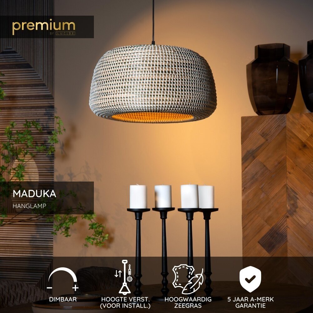 Lucide Premium MADUKA - Hängeleuchte - 1xE27 - Braun Lucide Premium MADUKA - Hängeleuchte - 1xE27 - Braun