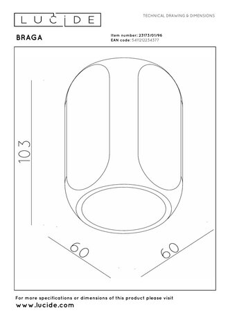 Lucide Premium BRAGA - Deckenleuchte - 1xGU10 - Kaffee Lucide Premium BRAGA - Deckenleuchte - 1xGU10 - Kaffee