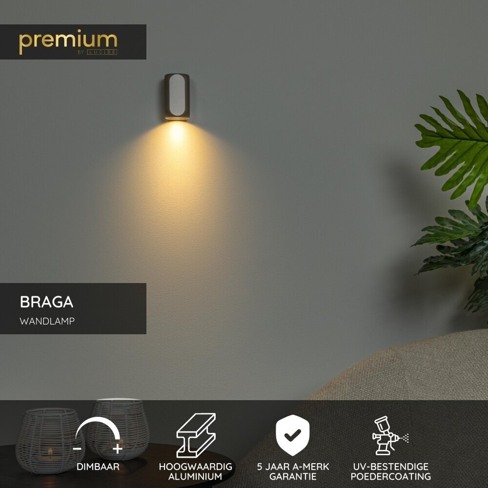 Lucide Premium BRAGA - Wandleuchte - 1xGU10 - Kaffee Lucide Premium BRAGA - Wandleuchte - 1xGU10 - Kaffee