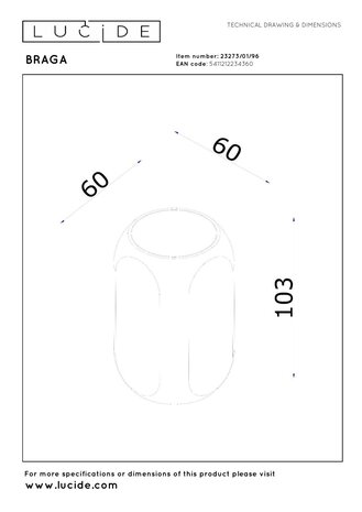 Lucide Premium BRAGA - Wandleuchte - 1xGU10 - Kaffee Lucide Premium BRAGA - Wandleuchte - 1xGU10 - Kaffee