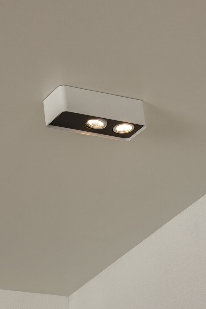 Lucide Premium ANGULAR - Deckenstrahler - LED Dimb. - 2x5W 2700K - Weiß Lucide Premium ANGULAR - Deckenstrahler - LED Dimb. - 2x5W 2700K - Weiß
