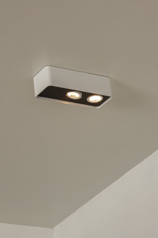 Lucide Premium ANGULAR - Deckenstrahler - LED Dimb. - 2x5W 2700K - Weiß Lucide Premium ANGULAR - Deckenstrahler - LED Dimb. - 2x5W 2700K - Weiß