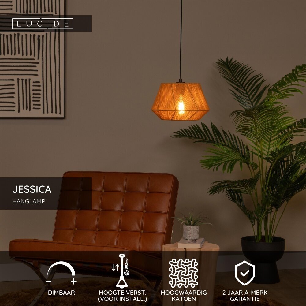 Lucide JESSICA - Hängeleuchte - Ø 30 cm - 1xE27 - Terracotta