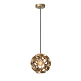 Lucide HANNELORE - Hängeleuchte - Ø 30 cm - 1xE27 - Matt Gold / Messing