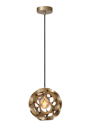 Lucide HANNELORE - Hängeleuchte - Ø 30 cm - 1xE27 - Matt Gold / Messing