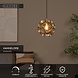 Lucide HANNELORE - Hängeleuchte - Ø 30 cm - 1xE27 - Matt Gold / Messing
