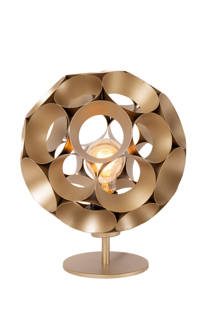 Lucide HANNELORE - Tischleuchte - Ø 25 cm - 1xE27 - Matt Gold / Messing Lucide HANNELORE - Tischleuchte - Ø 25 cm - 1xE27 - Matt Gold / Messing