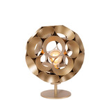 Lucide HANNELORE - Tischleuchte - Ø 25 cm - 1xE27 - Matt Gold / Messing