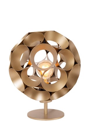 Lucide HANNELORE - Tischleuchte - Ø 25 cm - 1xE27 - Matt Gold / Messing Lucide HANNELORE - Tischleuchte - Ø 25 cm - 1xE27 - Matt Gold / Messing