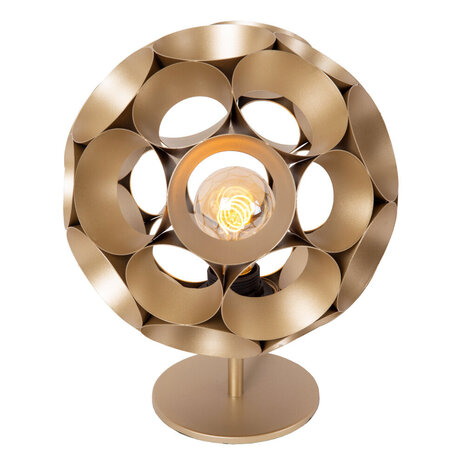 Lucide HANNELORE - Tischleuchte - Ø 25 cm - 1xE27 - Matt Gold / Messing Lucide HANNELORE - Tischleuchte - Ø 25 cm - 1xE27 - Matt Gold / Messing
