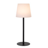 Lucide TYON - Wiederaufladbare Tischleuchte Innen/Außen - Batterie/Batterie - LED Dimb. - 1x2W 2700K - IP65 - Schwarz