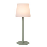 Lucide TYON - Wiederaufladbare Tischleuchte Innen/Außen - Batterie/Batterie - LED Dimb. - 1x2W 2700K - IP65 - Grün