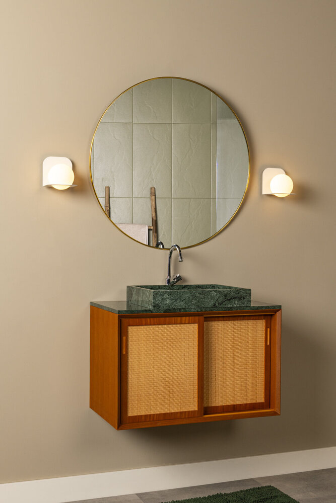 Lucide DAVY - Wandleuchte Bad - 1xG9 - IP44 - Weiß
