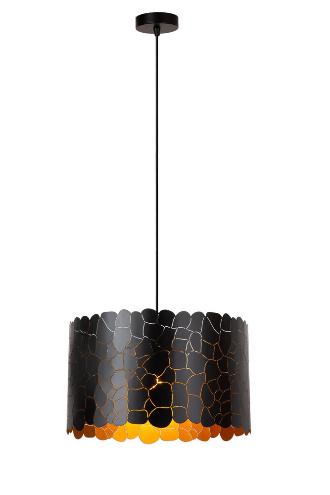 Lucide ALMELO - Hängeleuchte - Ø 40 cm - 1xE27 - Schwarz