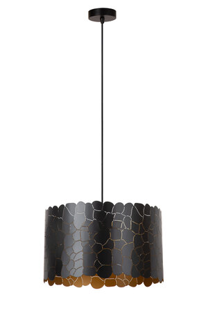 Lucide ALMELO - Hängeleuchte - Ø 40 cm - 1xE27 - Schwarz