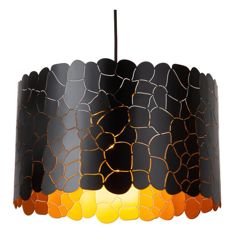 Lucide ALMELO - Hängeleuchte - Ø 40 cm - 1xE27 - Schwarz