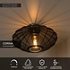 Lucide CORINA - Deckenleuchte - Ø 40 cm - 1xE27 - Schwarz Lucide CORINA - Deckenleuchte - Ø 40 cm - 1xE27 - Schwarz