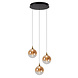 Lucide Premium GISELA - Hängeleuchte - Ø 36 cm - LED Dimb. - 3x4,3W 2700K - Bernstein Lucide Premium GISELA - Hängeleuchte - Ø 36 cm - LED Dimb. - 3x4,3W 2700K - Bernstein