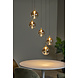 Lucide Premium GISELA - Hängeleuchte - Ø 48 cm - LED Dimb. - 5x3,8W 2700K - Bernstein