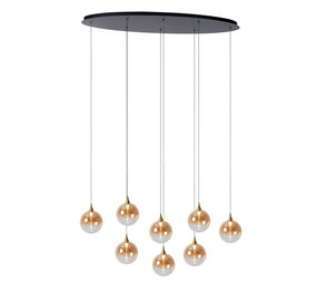 Lucide Premium GISELA - Hängeleuchte - LED Dimb. - 8x3,9W 2700K - Bernstein