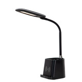 Lucide PENNY - Schreibtischlampe - LED Dimb. - 1x4,7W 3000K - Mit kabellosem Ladegerät - Schwarz