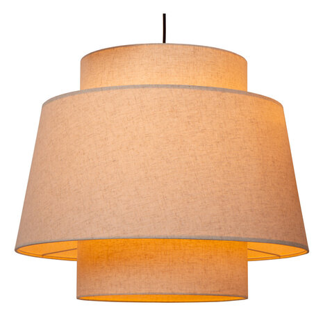 Lucide TRIBUTE - Hängeleuchte - Ø 76 cm - 3xE27 - Beige Lucide TRIBUTE - Hängeleuchte - Ø 76 cm - 3xE27 - Beige