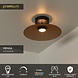 Lucide Premium MENGA - Deckenleuchte - Ø 40 cm - LED Dimb. - 1x11W 2700K - Bernstein