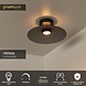 Lucide Premium MENGA - Deckenleuchte - Ø 40 cm - LED Dimb. - 1x11W 2700K - Fumé Lucide Premium MENGA - Deckenleuchte - Ø 40 cm - LED Dimb. - 1x11W 2700K - Fumé