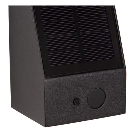 Lucide IRWIN - Wandleuchte - Solar - LED Dimb. - 1x2W 2850K/3150K - IP54 - Tag/Nacht-Sensor - Schwarz Lucide IRWIN - Wandleuchte - Solar - LED Dimb. - 1x2W 2850K/3150K - IP54 - Tag/Nacht-Sensor - Schwarz